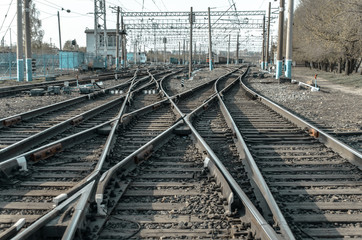 Some railway tracks