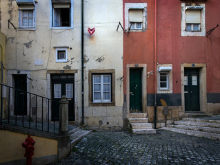 The doors and windows of Lisbon. Portugal.