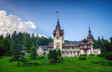 Fototapeta premium Peles castle in Sinaia, Romania