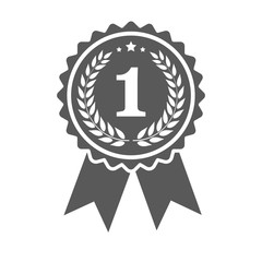 Vector ribbons award winner isolated on white background