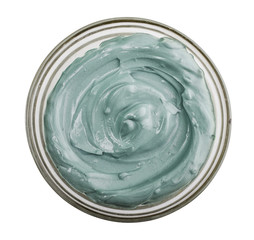 Blue cosmetic clay