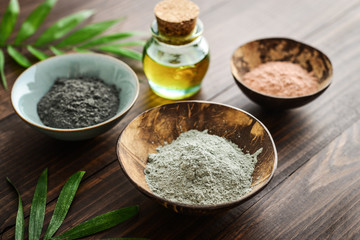 Different cosmetic clay