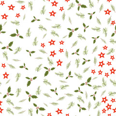 Christmas and Happy New Yea set of modern seamless backgrounds