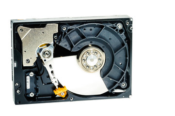 hard disk for computer on isolated white background