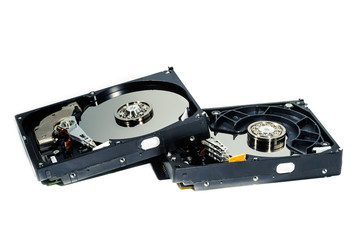 hard disk for computer on isolated white background