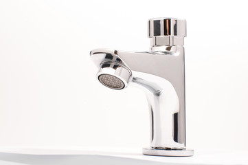 Tap isolated on the white background