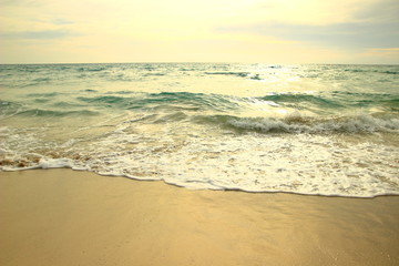 Sandy beach in Puglia, Italy