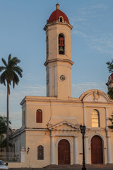  Catedral de la Purisima Concepcion church at Parque Jose Marti square in Cienfuegos, Cuba.