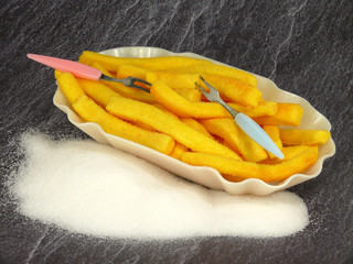 falsche Pommes frites Holländer Art