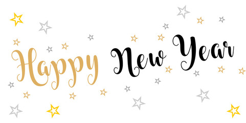 Happy New year, Szczęśliwego Nowego Roku 