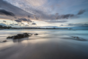 Reflections on the beach of Arnao!