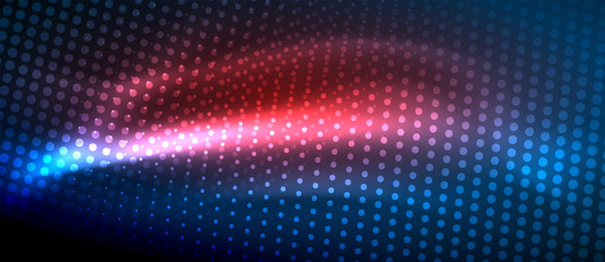Fototapeta premium Neon light effects, particles