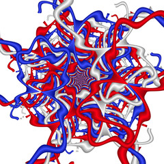 Naklejka premium Geometria fraktalna 19