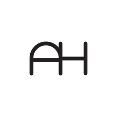 initial letter rounded logo modern