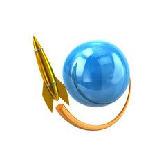 Party streamers and confetti 3d illustration