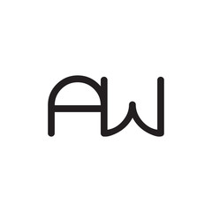 initial letter rounded logo modern