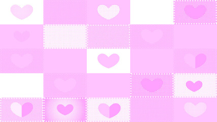 Valentine's Day hearts background.