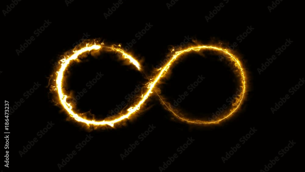 Poster abstract background with infinity sign. digital background. seamless loop