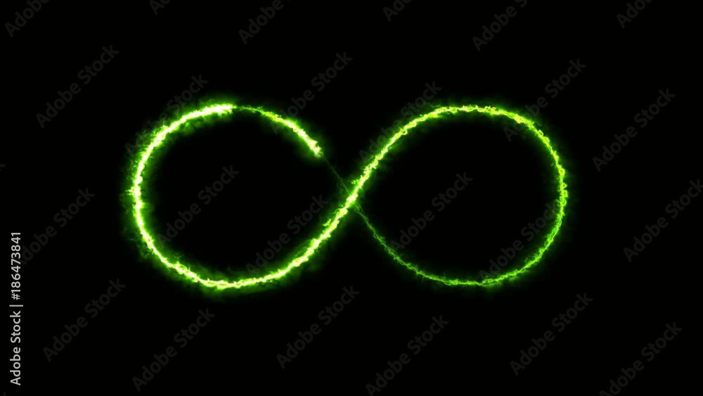 Poster abstract background with infinity sign. digital background. seamless loop