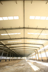 Factory workshop, steel structure