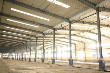 Factory workshop, steel structure