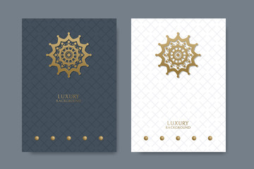 Vector set packaging templates with different texture for luxury products.logo design with trendy linear style.vector illustration