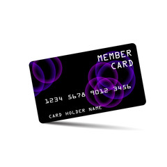 member card, business VIP card, design for privilege member,modern credit card, vector