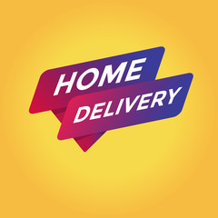 Home Delivery tag sign.