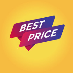 Best price tag sign icon. vector