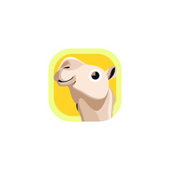 Cute Camel App Icons Logo Vector