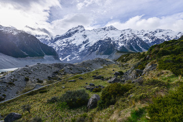 Fototapeta na wymiar Mt Cook in New Zealand
