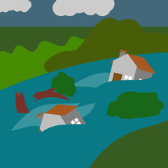 Natural Disaster Illustration