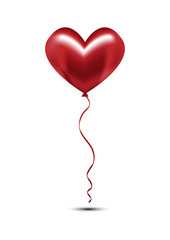 valentine red heart balloon