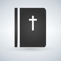bible Icon isolated on background. Trendy Simple vector symbol for web site design or button to mobile app. Logo illustration