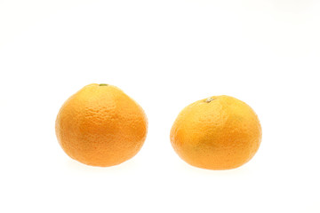 ミカン　福岡県産　八女ミカン　白抜き