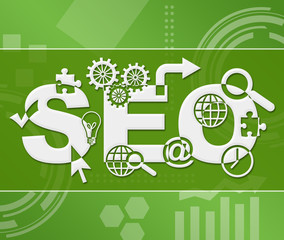 SEO Green Technology Background Square 