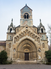 Naklejka premium Vajdahunyad Castle in the Budapest park Varoshliget.