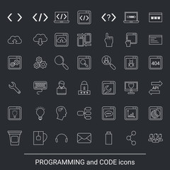 Programming icon set