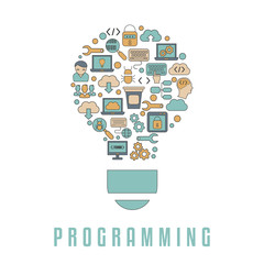 Coding and programming concept