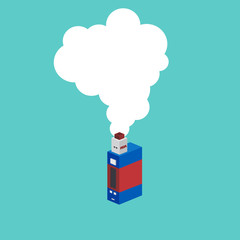 isometric block electric cigarette personal vaporizer