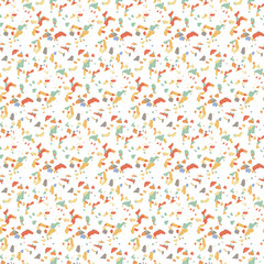 Vector abstract seamless pattern. Free hand doodle drawn surface.