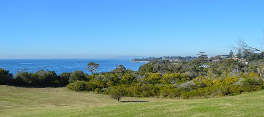 Fototapeta na wymiar From Point Nepean Quarantine Station looking over Police Point and Portsea Village-02