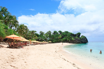 mooi wit strand, strand, Boracay-eiland, Filippijnen, Zuidoost-Azië 29 maart 2012