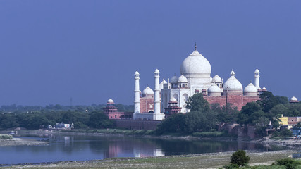 View of Taj Mahal from Agra Fort, Agra, Uttar Pradesh, India