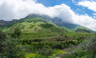 Baksan gorge in the Caucasus mountains in Russia