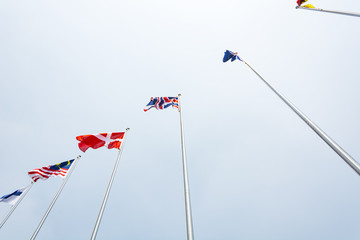 British Commonwealth and World national flags all over the world