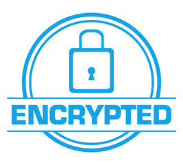 Encrypted Blue Circular Badge Style 