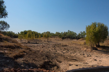 Dry river bed in Outback Queensland