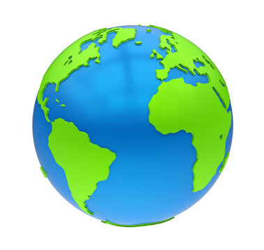 Earth Globe Isolated