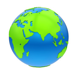 Earth Globe Isolated